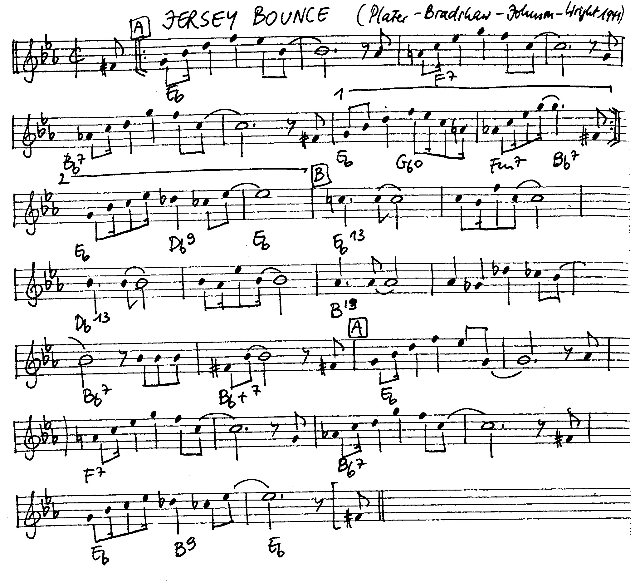 jersey bounce leadsheet – book us for your next 20s or gatsby event